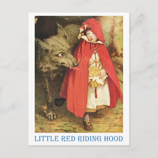 Little Red Riding Hood Postkarte (Vorderseite)