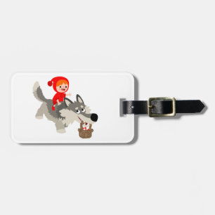 Little Red Riding Hood und Wolf Gepäckmarke Gepäckanhänger