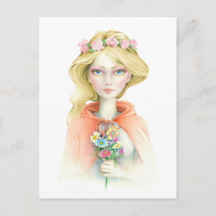 "Little Red Riding Hood" von Schotte Howden Postkarte