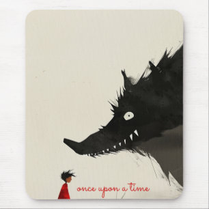 Little Red Riding Hoos & The Evil Wolf Mousepad