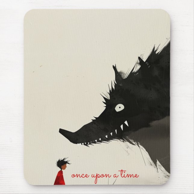 Little Red Riding Hoos & The Evil Wolf Mousepad (Vorne)