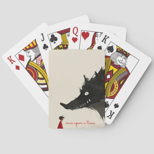 Little Red Riding Hoos & The Evil Wolf Spielkarten (Rückseite)