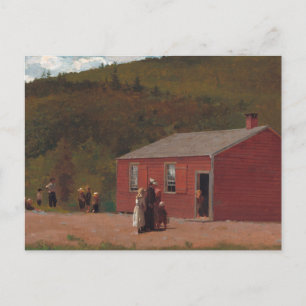 Little Red School Cabbin von Winslow Homer Postkarte