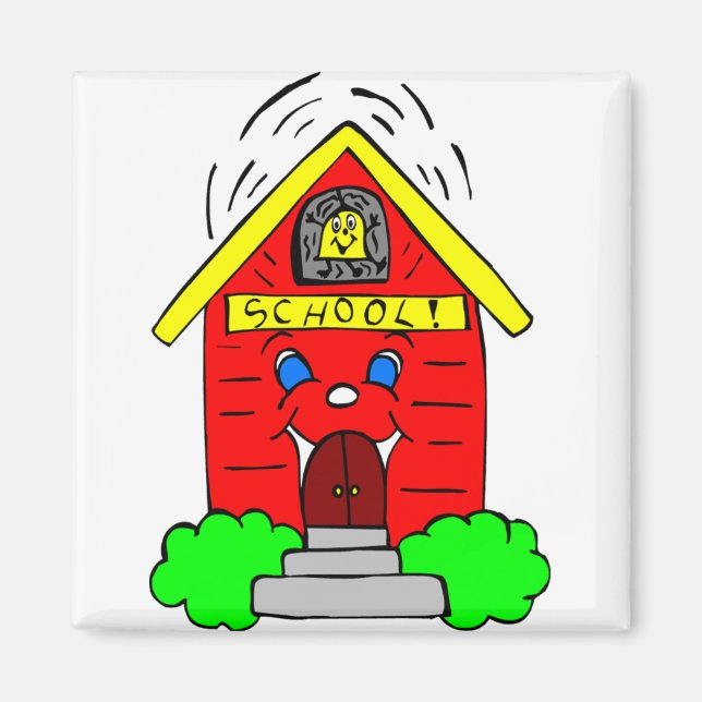 Little Red Schoolhouse Magnet (Vorne)