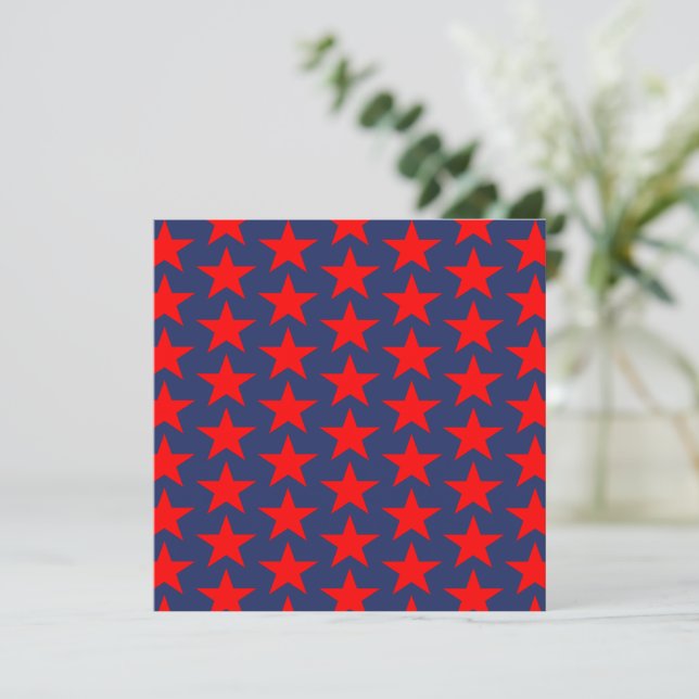 Little Red Stars Pattern (Stehend Vorderseite)