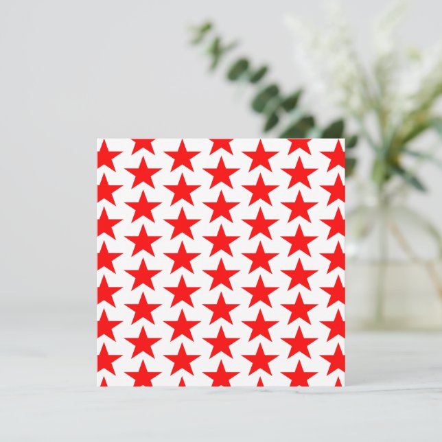 Little Red Stars Pattern (Stehend Vorderseite)