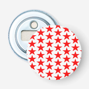 Little Red Stars Pattern Flaschenöffner
