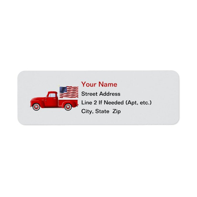 Little Red Truck Address Labels (Vorne)