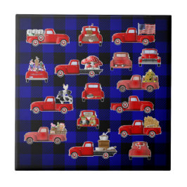 Little Red Truck Country Fliese
