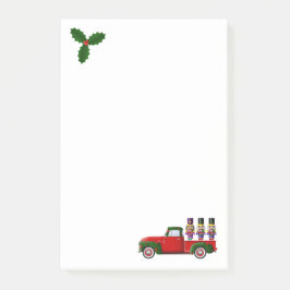 Little Red Truck und Nutcracker Weihnachten Post-it Klebezettel