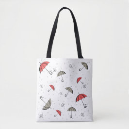 Little Red Umbrella Tote Bag