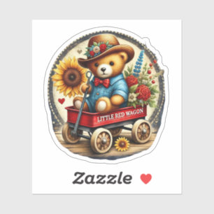 Little Red Wagon Aufkleber