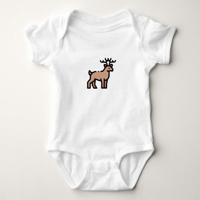 Little Reindeer Baby Strampler (Vorderseite)