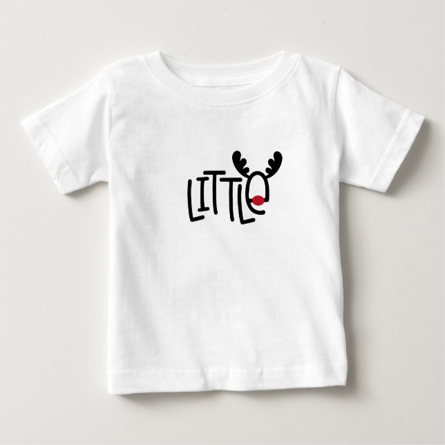 Little Reindeer Christmas Baby T-shirt (Vorderseite)