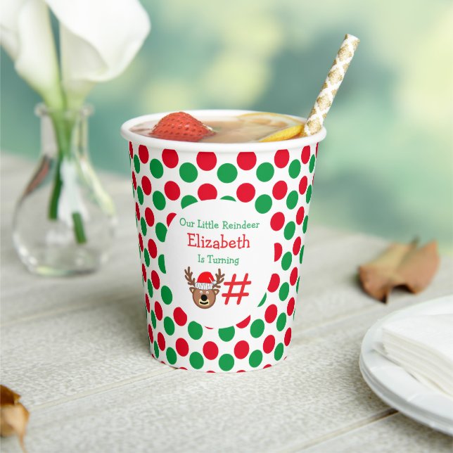 Little Reindeer Kindergeburtstag Pappbecher (In Situ)