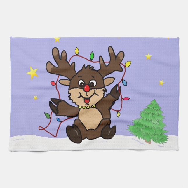 Little Reindeer Küchentuch (Horizontal)