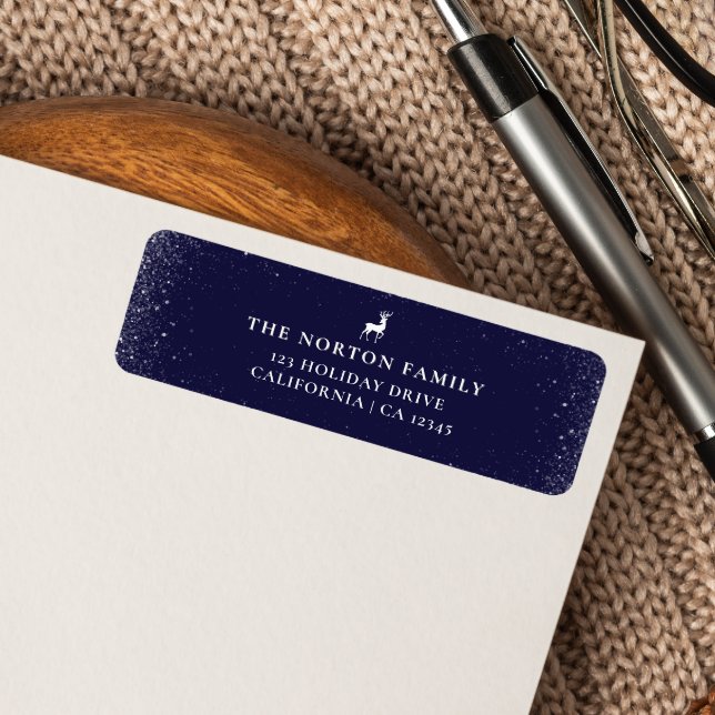 Little Reindeer Simple Snowflakes NAVY Weihnachten (Von Creator hochgeladen)