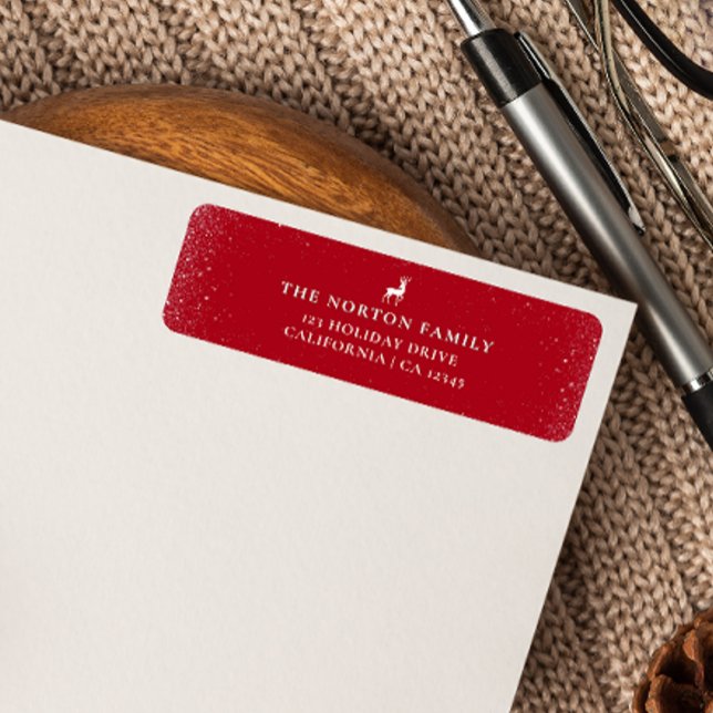 Little Reindeer Simple Snowflakes Rote Weihnachten (Von Creator hochgeladen)