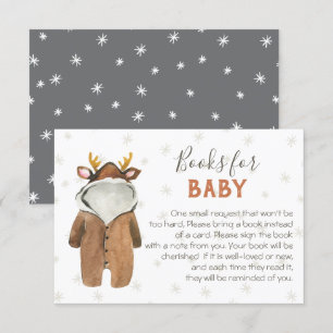 Little Rentier Weihnachtsbücher für Baby Einladung