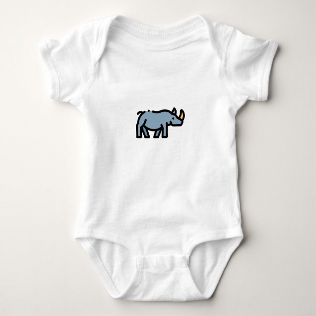 Little Rhino Baby Strampler (Vorderseite)