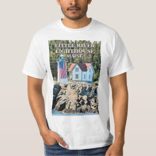 Little River Lighthouse, Maine T - Shirt