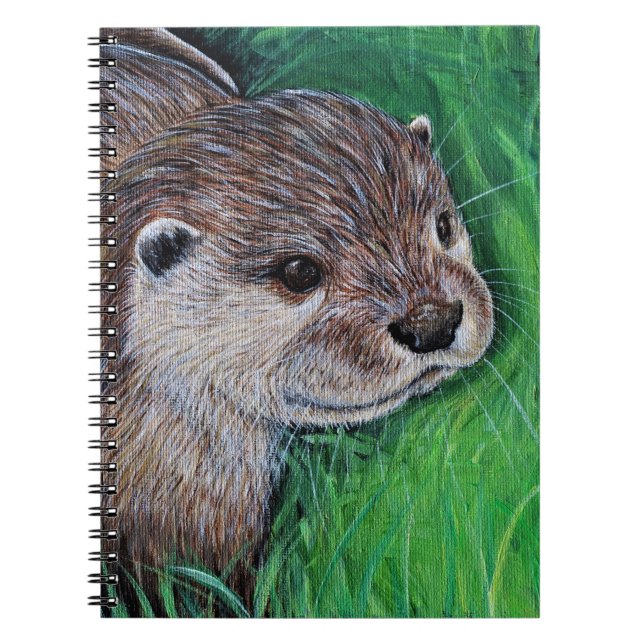 Little River Otter Painting Notizblock (Vorderseite)