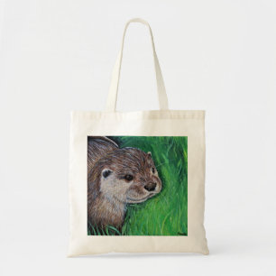 Little River Otter Painting Tragetasche