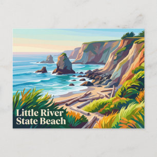 Little River State Beach Kalifornien Postkarte