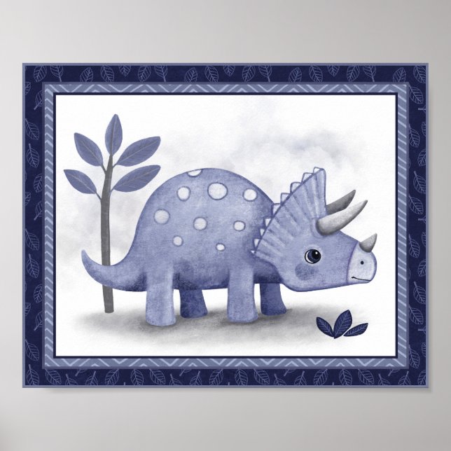 Little Roar Dinosaur - Triceratops Poster (Vorne)