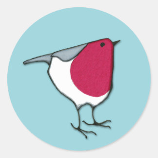 Little Robin Blue Sticker