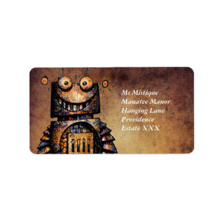 Little Robot Adressaufkleber