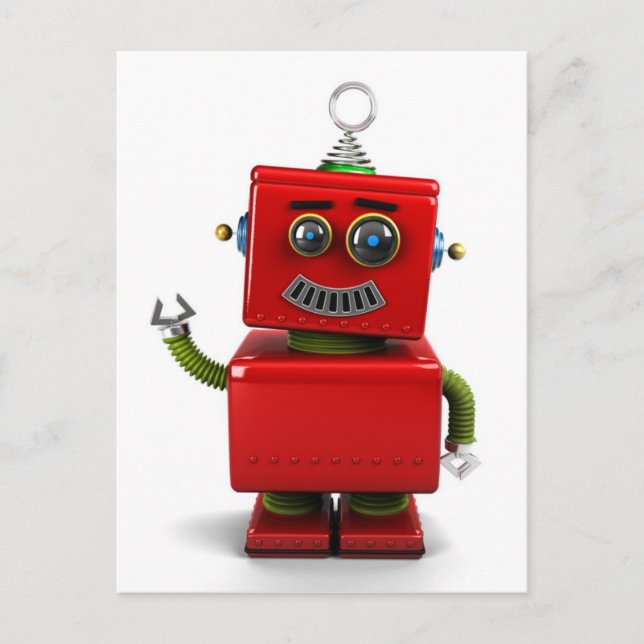 Little Robot Postkarte (Vorderseite)