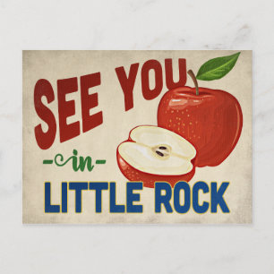 Little Rock Arkansas Apple - Vintage Travel Postkarte