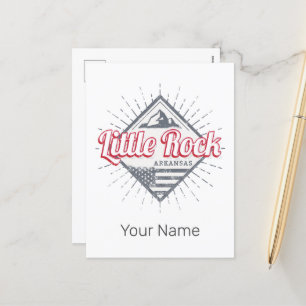Little Rock Arkansas City United Staaten USA Desig Feiertagspostkarte
