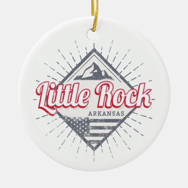 Little Rock Arkansas City United Staaten USA Desig Keramik Ornament (Vorne)
