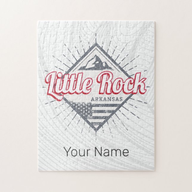 Little Rock Arkansas City United Staaten USA Desig Puzzle (Vertikal)