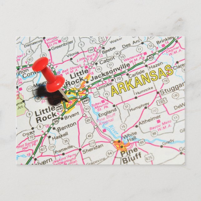 Little Rock, Arkansas Postkarte (Vorderseite)
