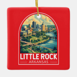 Little Rock Arkansas Reisemusik Keramikornament