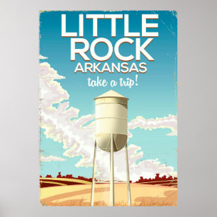 Little Rock Arkansas Reiseplakat Poster