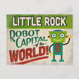 Little Rock Arkansas Roboter - Lustige Vintage Postkarte
