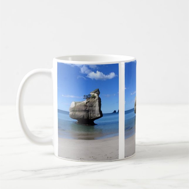 Little Rock Hahei Kathedrale Cove New Zealand Kaffeetasse (Links)
