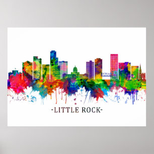 Little Rock Skyline Poster