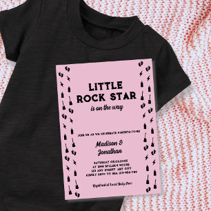 Little Rock Star Gitarre Rock N Roll Baby Shower  Einladung
