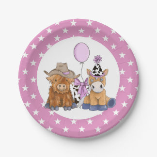Little Rodeo Birthday Party Tellers - Girl Pappteller
