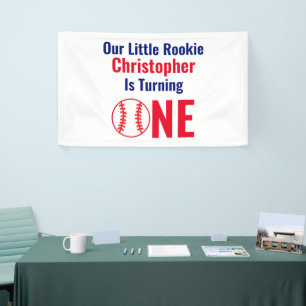 Little Rookie Baseball 1. Geburtstag Banner
