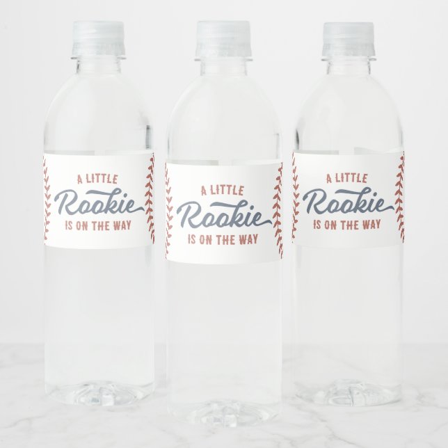 Little Rookie Baseball Baby Dusche Wasserflaschenetikett (Flaschen)