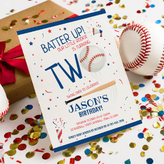 Little Rookie Baseball Budget 2. Geburtstag Einlad