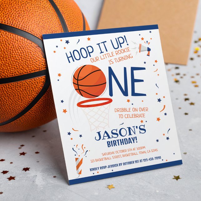 Little Rookie Basketball Blue Budget 1. Geburtstag (Von Creator hochgeladen)