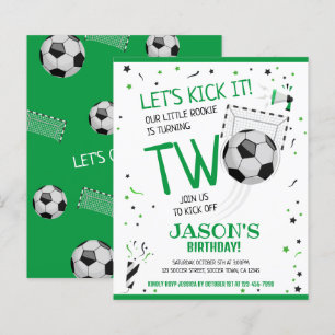 Little Rookie Soccer Budget 2. Geburtstag Einladun