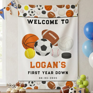 Little Rookie Sports 1. Geburtstag   All-Star  Banner